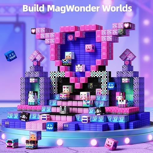 GobiDex 200PCS Magnetic Building Blocks Band Stage with Figures for Girl 3+ - Image 3