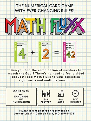 Looney Labs Math Fluxx Card Game - Mathematical Adventure for All Ages - Image 5