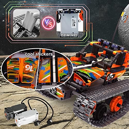 BIRANCO. STEM Remote Control Building Kit 3 in 1 RC Tracked Racer/Tank/Robot Engineering Toys, Science Construction Play Set, Toy Car Christmas for Boys & Girls Age 8-12 (392pcs) - Image 5