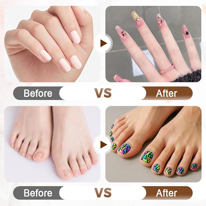 12 Colors Nail Art Pens Set, 2026 New 3D Nail Art Markers for Gel Nails, Polish Pen Nail Art Tools for Drawing Painting Dotting Point Liner DIY (2 Set)