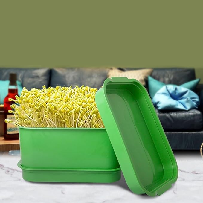 Seed Sprouter Kits Bean Sprout Tray Microgreens Propagators Grow Trays Germinated Seed Indoor Seed Sprouting Tray Plastic Container