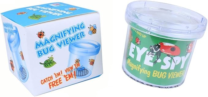 Critter Cage Magnifying Bug Reviewer Kid's Toy, Nature Exploration Toys Insect Magnifier Backyard Explorer (6 Packs)