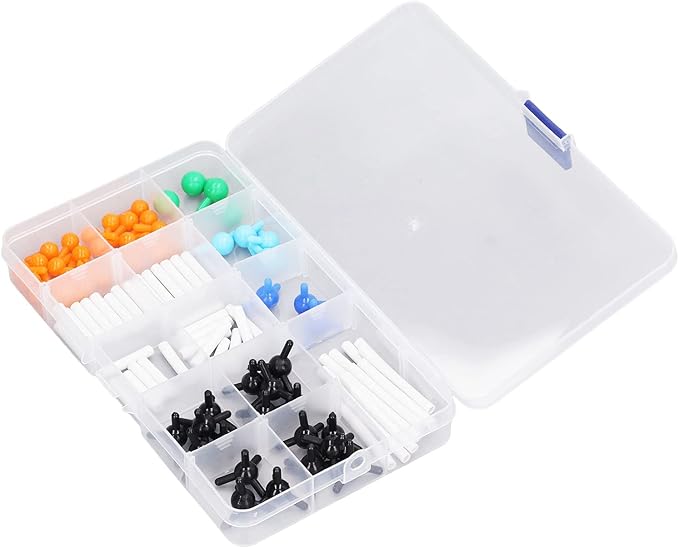 Organic Chemistry 69 Piece Kit Chemistry Molecular Model Kit Vibrant Color 3D Educational Model for Student Teacher Learning