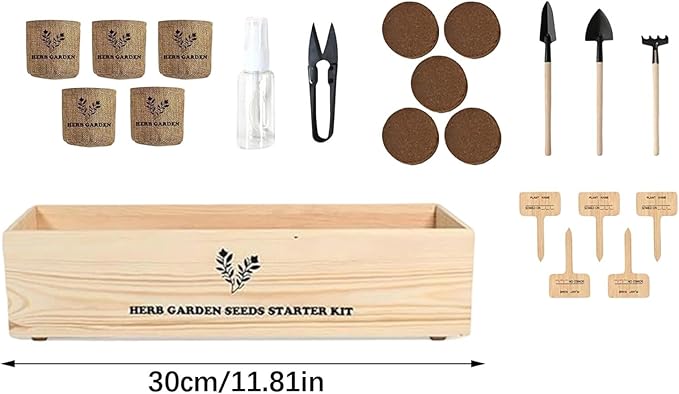 Indoor Tree Planting Kit Bonsai Starter Set with Pots, Nutritional Soil Discs & Tools Gardening Women Men Mom Dad Beginner Grow Guide Included