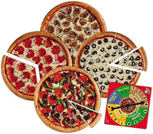 Learning Resources Pizza Fraction Fun Game, 13 Fraction Pizzas, 67 Piece Game, Ages 6+ - Image 3