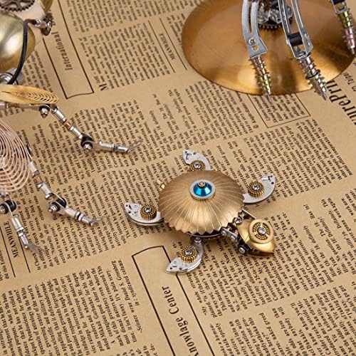 3D Metal Puzzle, Steampunk Turtle Model, Puzzle DIY Craft Kit, Gifts for Teens and Adults (100+PCS) - Image 4