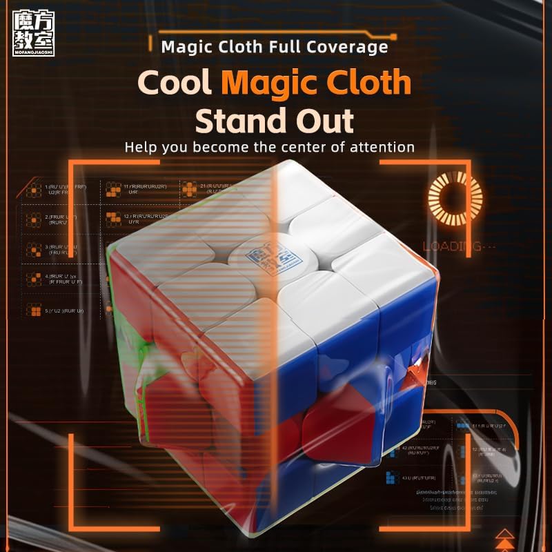 Bukefuno MoYu Meilong 3M V2 3x3 Magnetic Stickerless Speed Cube UV - Image 6