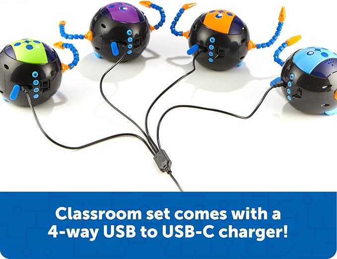 Learning Resources Cooper the STEM Robot Classroom Set - Coding for Kids, Building Toys, Robotics Kids, Montessori Programming, Gifts for Boy and Girls, Must Haves , Interactive Homeschool Supplies