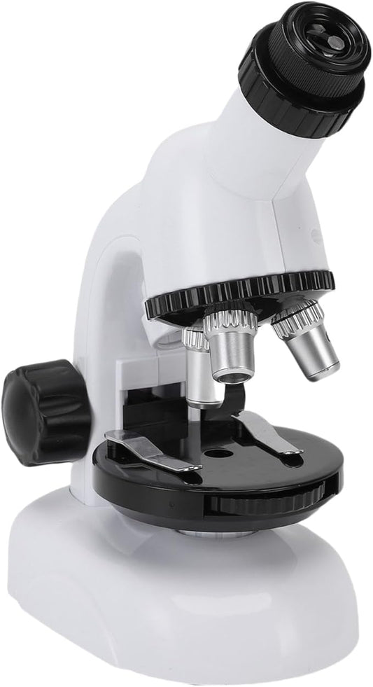 SUNGOOYUE Kids Microscope Kit, High Magnification & LED Illumination, 1200X Zoom, STEM Science Tool with 5 Prepared Slides and Tools, Durable Frame and Portable Design, Ideal for Ages 8-12