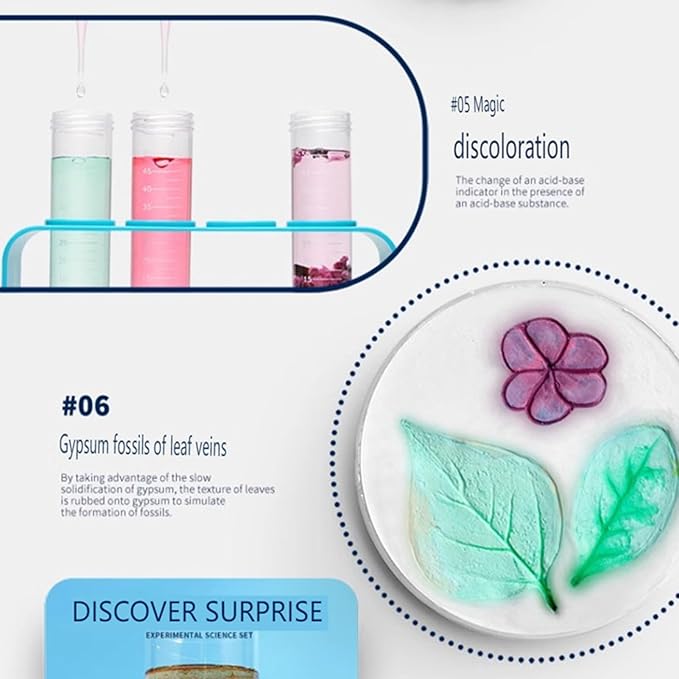 Children's Science Kit - STEM Chemistry Experiments, Fun Hands On Lab Activities, Educational Learning Toy for Kids Home School Classroom, Interactive Science Set, 132 Experiment Projects