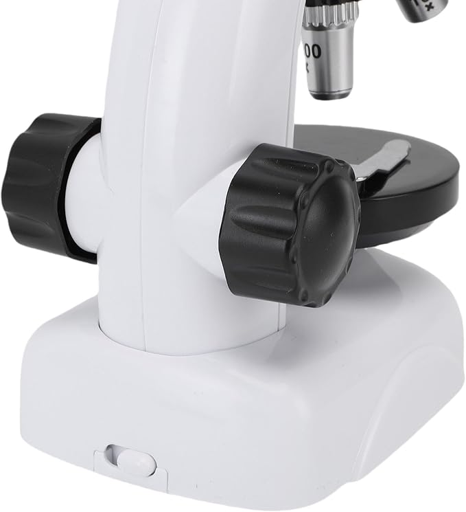 SUNGOOYUE Kids Microscope Kit, High Magnification & LED Illumination, 1200X Zoom, STEM Science Tool with 5 Prepared Slides and Tools, Durable Frame and Portable Design, Ideal for Ages 8-12