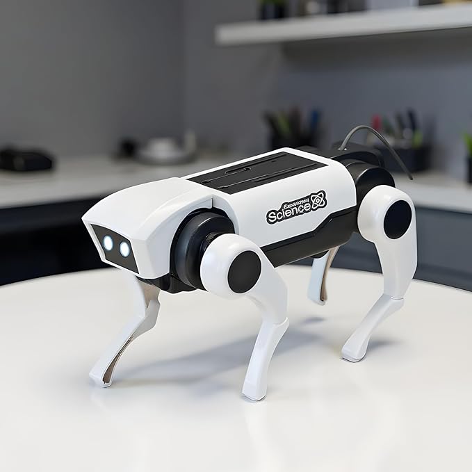 Robot Dog, Fun Interactive Design, 1 Piece, Children Robot Building Set, Science Experiment Robotics Kit, Skill Building, for Bonding and Shared Educational
