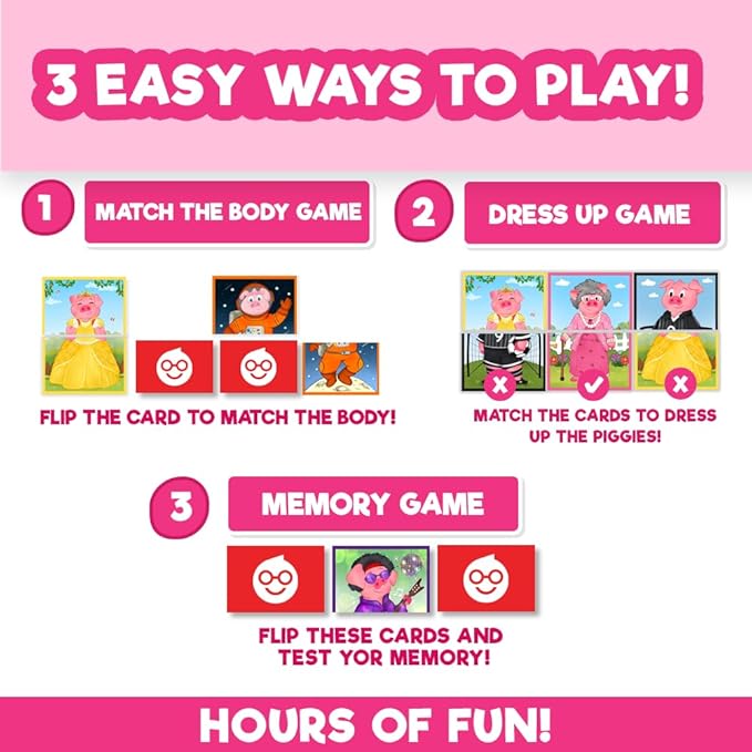 Doctor Jupiter Piggy Party Dress-up Game | Toys for Ages 2-4 | Birthday Gift for 2 Year Old Boys and Girls | Toddler Toys for 2-3-4 Year Old | Learning & Education Toys