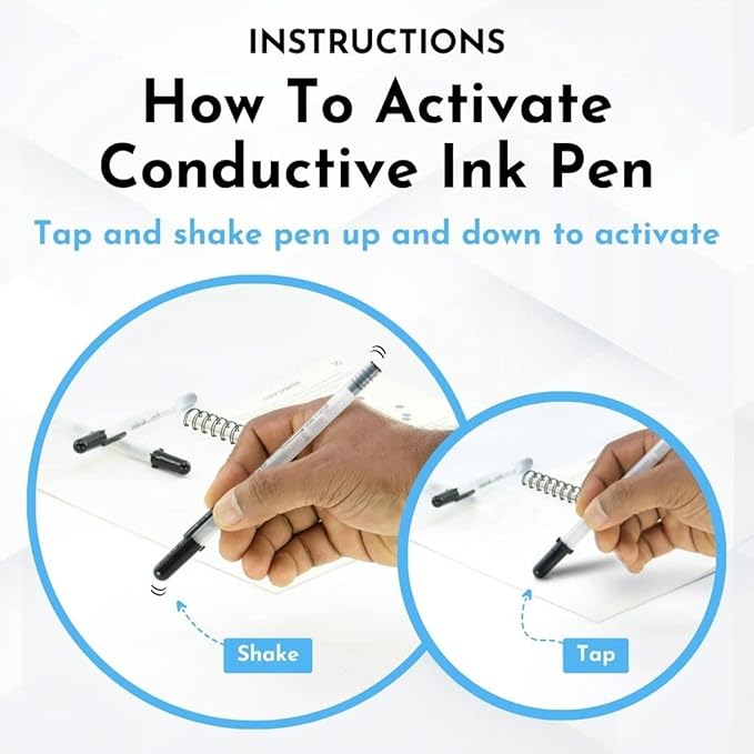 Circuit Scribe Sticker Kit | Circuit Drawing Conductive Ink Pen & 11 Electronic Sticker Modules for Future Inventors | 27 Lessons Workbook | Learning & Education STEM Toy for Ages 8+