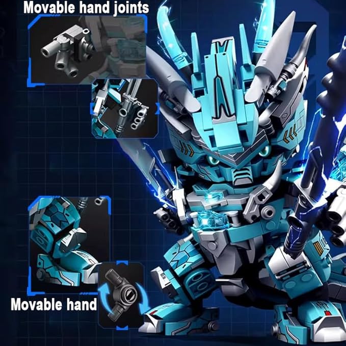 Dragon Mecha Transforming,Mechanical Robot Dragon-Shaped Model Building Block Toy Set, Cool Warrior, Suitable as a Christmas Birthday Gift for Adults or Children