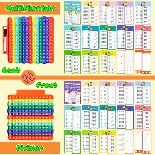 Multiplication Flash Cards + Division Flash Cards + Math Board - Image 4