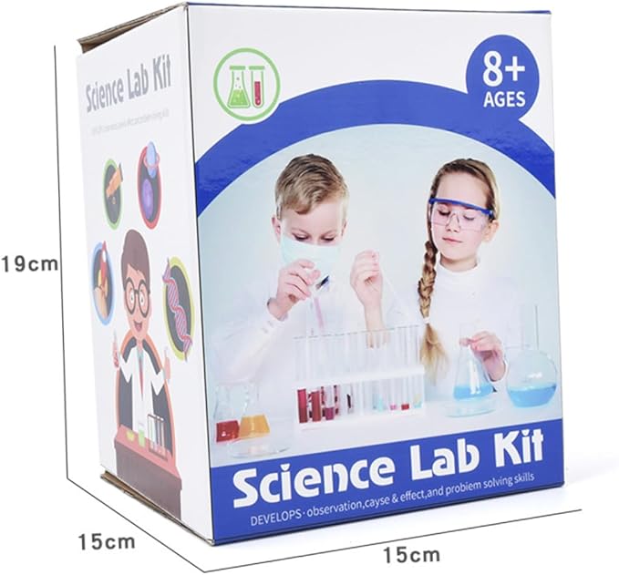 Science Experiment Kit for Boys and Safe Reusable Chemistry Laboratory Set with Smooth Surface Educational Stem for Interaction and Learning Random Color