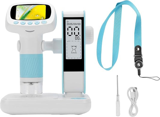 ViaGasaFamido Kids Microscope Kit Handheld Desktop 2-in-11080P High Definition Childrens Digital Microscope Professional Grade with Camera for 3+ Boys Girls