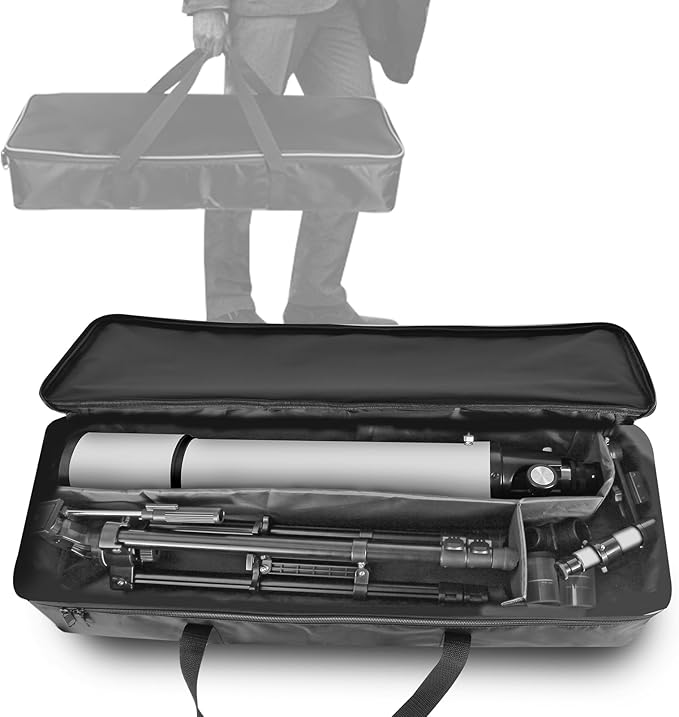 Telescope for Adults High Powered, 80mm Aperture 900mm Professional Refractor Telescope for Adults & Beginners, Compact and Portable Travel Telescopio with Carrying Bag and Designed Phone Adapter