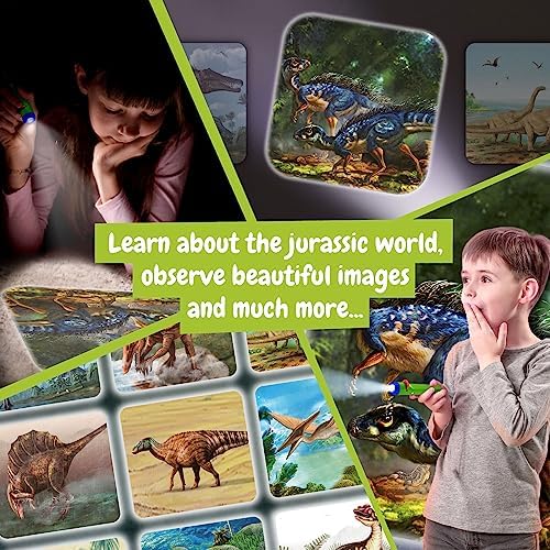 Science4you Dinosaur Torch Projector for Children 4+ Years, Projector Torch for Kids + 24 Images and Poster Included, Dino Stem Toy, Gift for Boys and Girls Age 4 5 6+ - Image 6