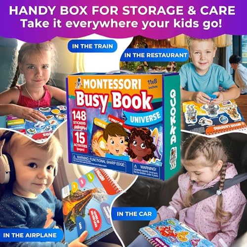 Montessori Busy Book for Kids Ages 4-8 — My Preschool Toddler Busy Book 3-5 - Image 5