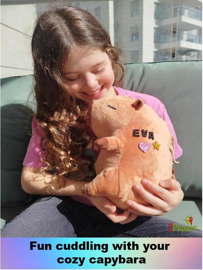 DIY Capybara Toy Plushie Craft Kit, No-Sew Stuffed Animal Kids Art Age 3-8 - Image 2