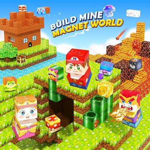 Magnetic Blocks Building Toys, Mine Magnet World Game Set for Kids Ages 4-8 5-7 6-8, STEM Sensory Magnetic Toys for Toddlers, Gift for 3+ Year Old Boys Girls - Image 2