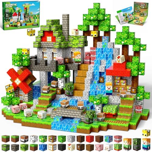 Magnetic Blocks, 150PCS Toys Building Cube Birthday Gifts for Kids by SSAWER