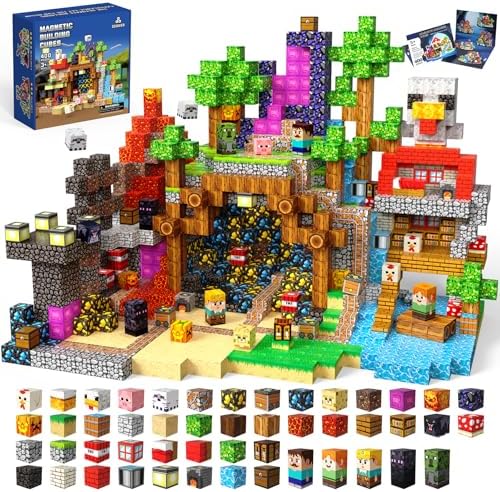 Magnetic Blocks, 400PCS Toys Building Cube Birthday Gifts for Kids by SSAWER