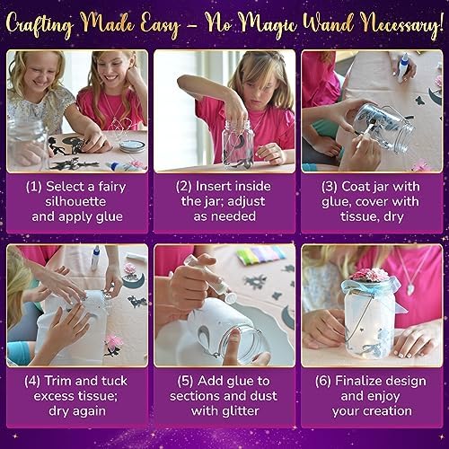 Pinwheel Crafts Fairy Lantern Night Light Kit for Kids Ages 6-12 - Image 6