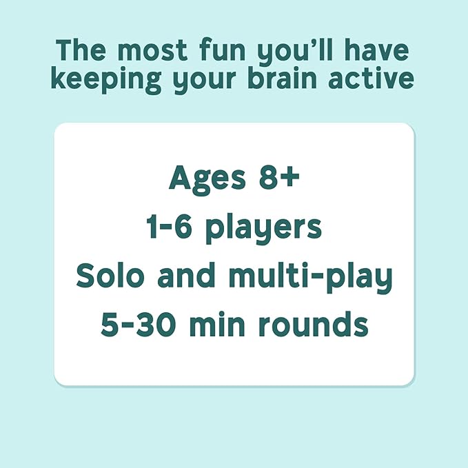 The Ultimate Brain Games Bundle, 4-in-1 Games for Kids and Adults to Improve Brain Function, Including Puzzles, Memory and Word Challenges