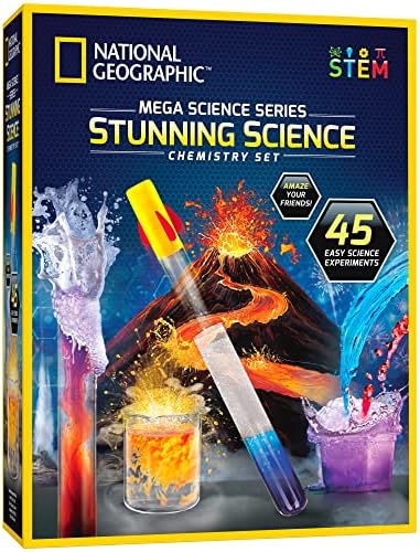NATIONAL GEOGRAPHIC Craft Kits for Kids - Crystal Growing Kit, Grow 6 Crystal Trees in Just 6 Hours, Educational & Stunning Chemistry Set - Mega Science Kit with 45 Easy Experiments- Make a Volcano - Image 5