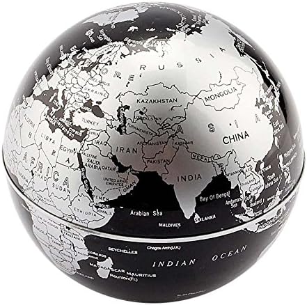 Magnetic Levitation Floating Globe 3 inch with LED Lights C Shape World Map for Desk Decoration - Image 3