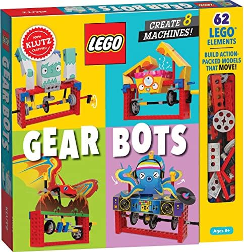 Klutz Lego Gear Bots Science/STEM Activity Kit for 8-12 years by LEGO