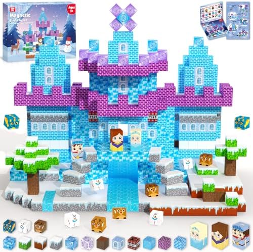 ToyUnited 150PCS Magnetic Blocks - Magnet Building Blocks, Magnet Cubes Tiles Princess Castle Toy, STEM Montessori Sensory Stacking Toys Birthday Gift for Kids Ages 3 4 5 6 7 8 9 10+ Years Old by BuildCreateExplore