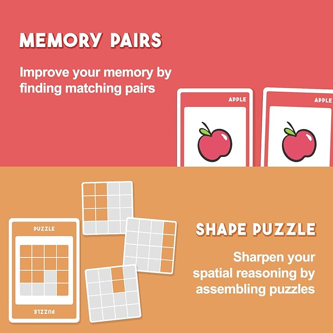 The Ultimate Brain Games Bundle, 4-in-1 Games for Kids and Adults to Improve Brain Function, Including Puzzles, Memory and Word Challenges