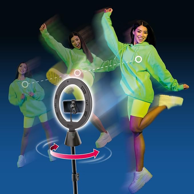 Canal Toys Studio Creator 360 Video Maker Kit, Green Screen and Tripod, Face and Motion Tracker, 10" Light Ring