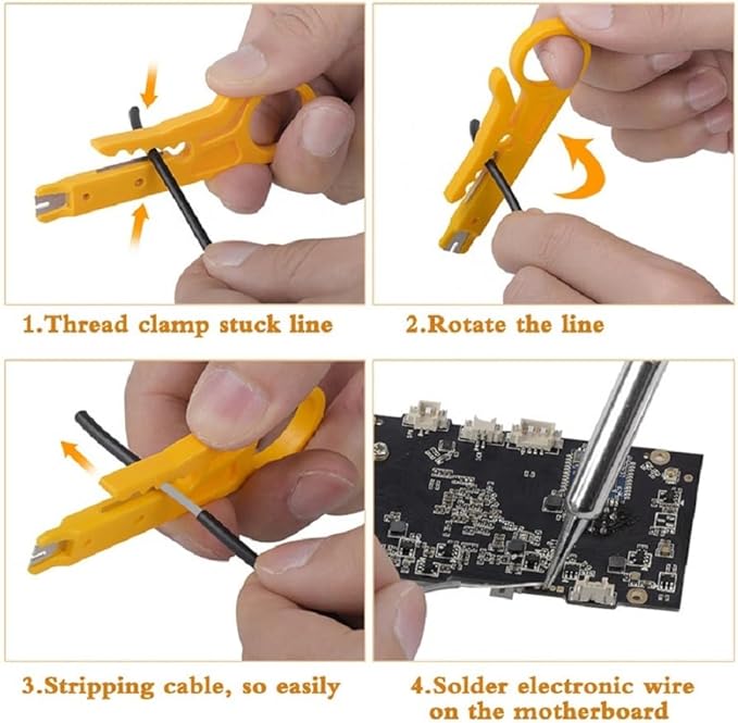 Soldering Iron Kit, Digital Multimeter Kit, Multi Tester, Voltage Tester, Measures AC/DC Voltage, Current, Resistance/Continuity/Diode/Triode. Electric Soldering Iron, Adjustable Temperature