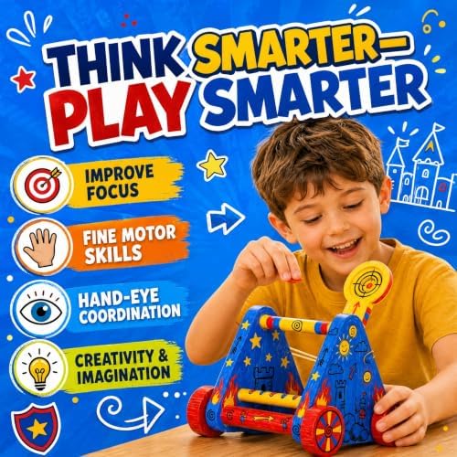 Wooden Catapult Crafts Kits for Kids Age 5-12, Painting and Building DIY - Image 4