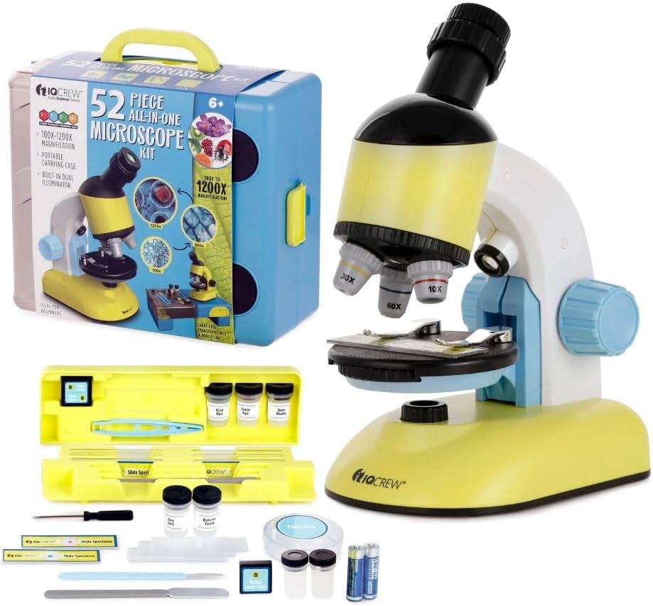 AmScope M44-KT 1200X Compound Starter Microscope Kit w/Dual LED by AmScope