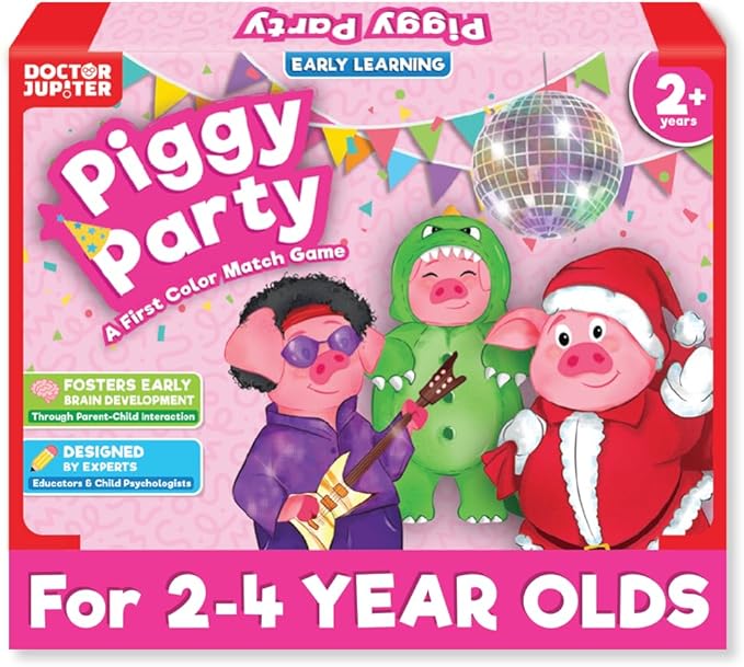 Doctor Jupiter Piggy Party Dress-up Game | Toys for Ages 2-4 | Birthday Gift for 2 Year Old Boys and Girls | Toddler Toys for 2-3-4 Year Old | Learning & Education Toys