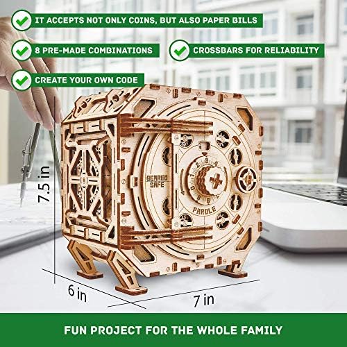 Wood Trick Safe Locker Puzzle Box 3D Wooden Puzzles for Adults to Build - Image 6