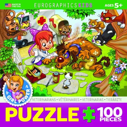 EuroGraphics Girl Power! Veterinarian Puzzle (100-Piece) - Image 3