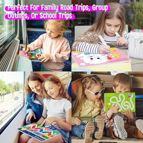 Tracing & Pen Control Pad for Kids, 30 Pages Reusable & Erasable Handwriting & Drawing Practices, Alphabet ABC and Number 123 Tracing Workbook Educational Montessori Tool for Autism, Toddlers 3-5 - Image 6