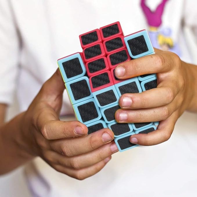 CFMOUR Original Speed Cube 4x4x4, Fast Magic Cube for Kids, Smooth Carbon Fiber Cubes, Puzzle Toys