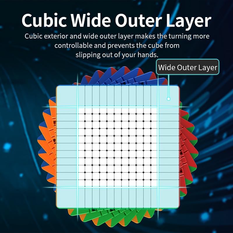 Bukefuno MoYu Meilong 13x13 Speed Puzzle Cube Magic Cubes Stickerless 13x13x13 Cubing Classroom Toys - Image 6