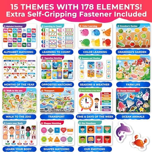 Montessori Busy Book for Toddlers 3-5 — Learning Toys for Kids 1-3 and 2-4 - Image 3