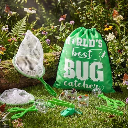Silipull 48 Pcs Bug Catching Kit for Kid Bulk, Outdoor Explorer Kit, Green - Image 6