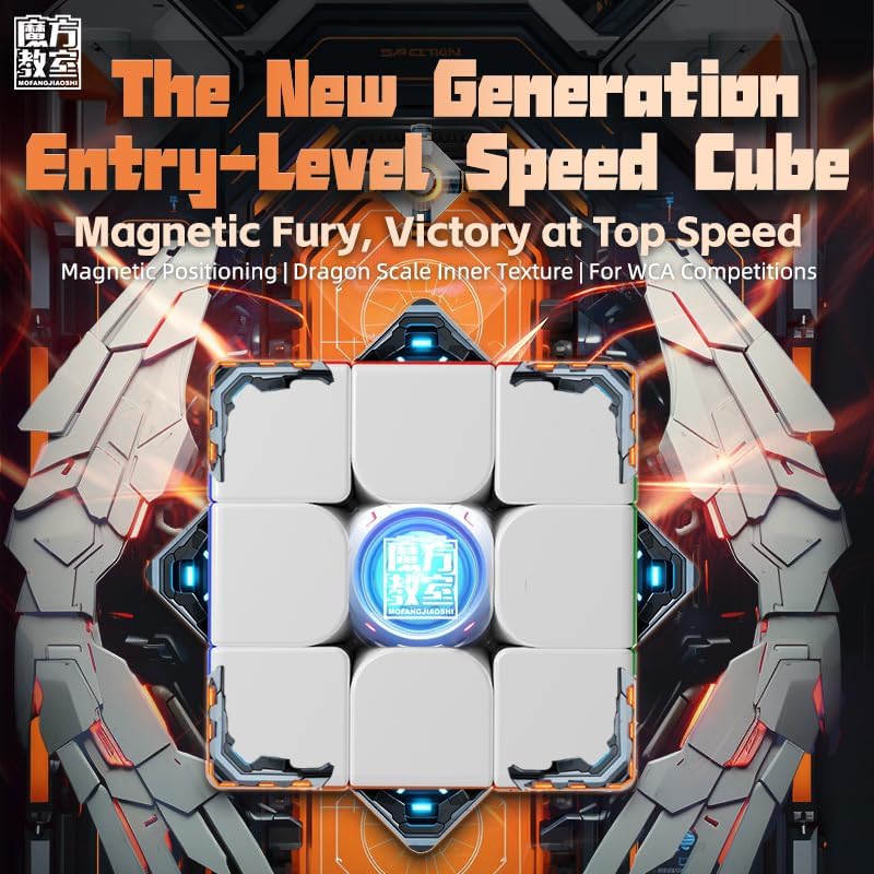 Bukefuno MoYu Meilong 3M V2 3x3 Magnetic Stickerless Speed Cube UV - Image 3