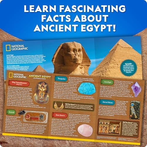 National Geographic Ancient Egypt Dig Kit with Gems and Replica Artifacts - Image 6